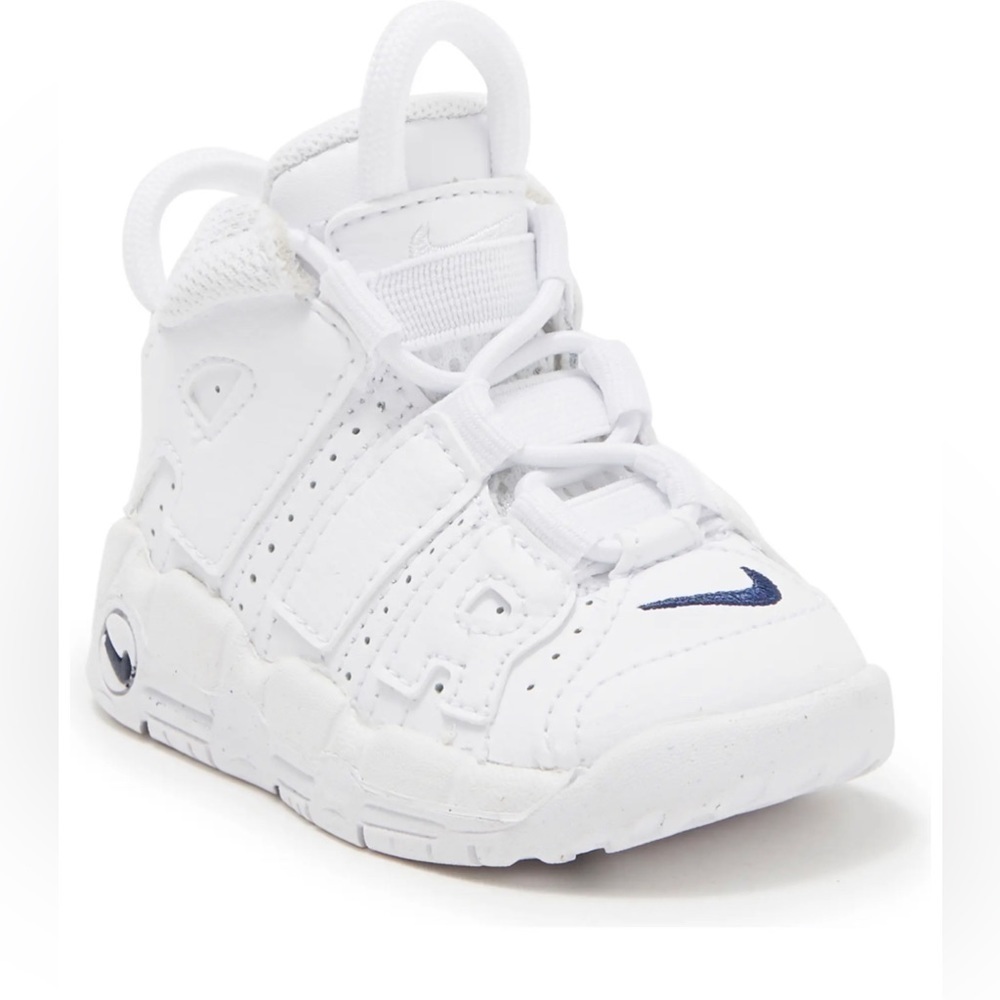 Kids' Air More Uptempo Sneaker Nike White & Blue Size 5C